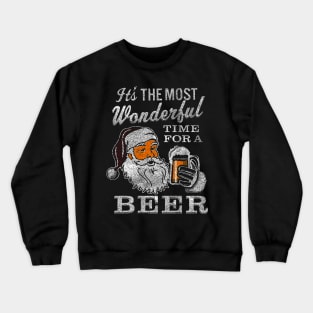 It's The Most Wonderful Time For A Beer Crewneck Sweatshirt